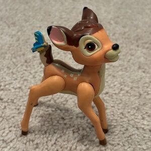 80s Vintage Bambi McDonalds Deer Figurine Toy 1988 Movable Disney